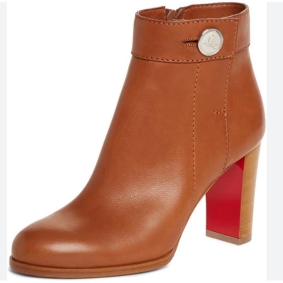 Christian Louboutin Shoes - Christian Louboutin Brown Janis Button Leather Boots Size Eu:37.5 / US 7